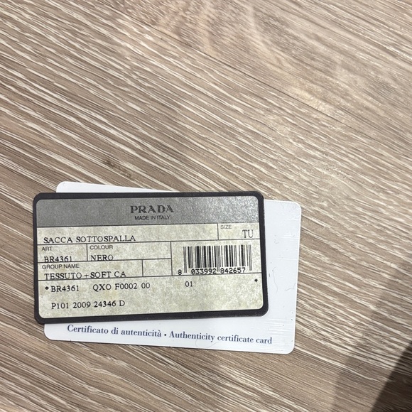 Prada Black Nylon Shoulder Bag with Gold Hardware - Picture 11 of 12